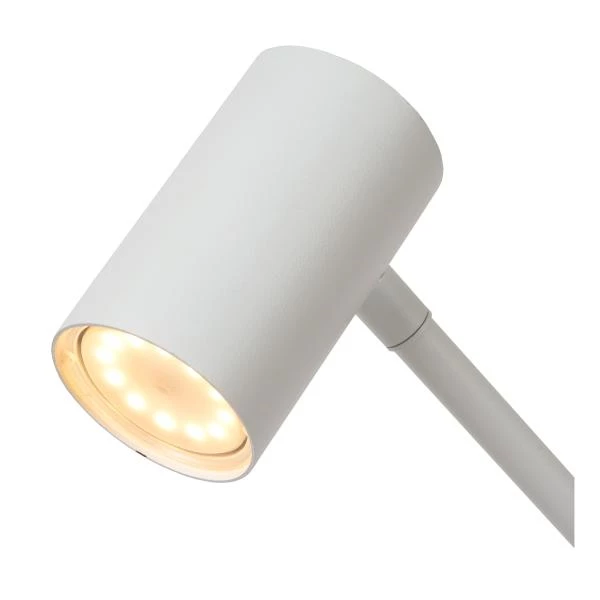 Lucide TIPIK - Oplaadbare Tafellamp - Accu/Batterij - LED Dimb. - 1x3W 2700K - 3 StepDim - Wit - detail 1